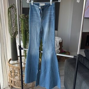 Free People Blue Flare Jeans